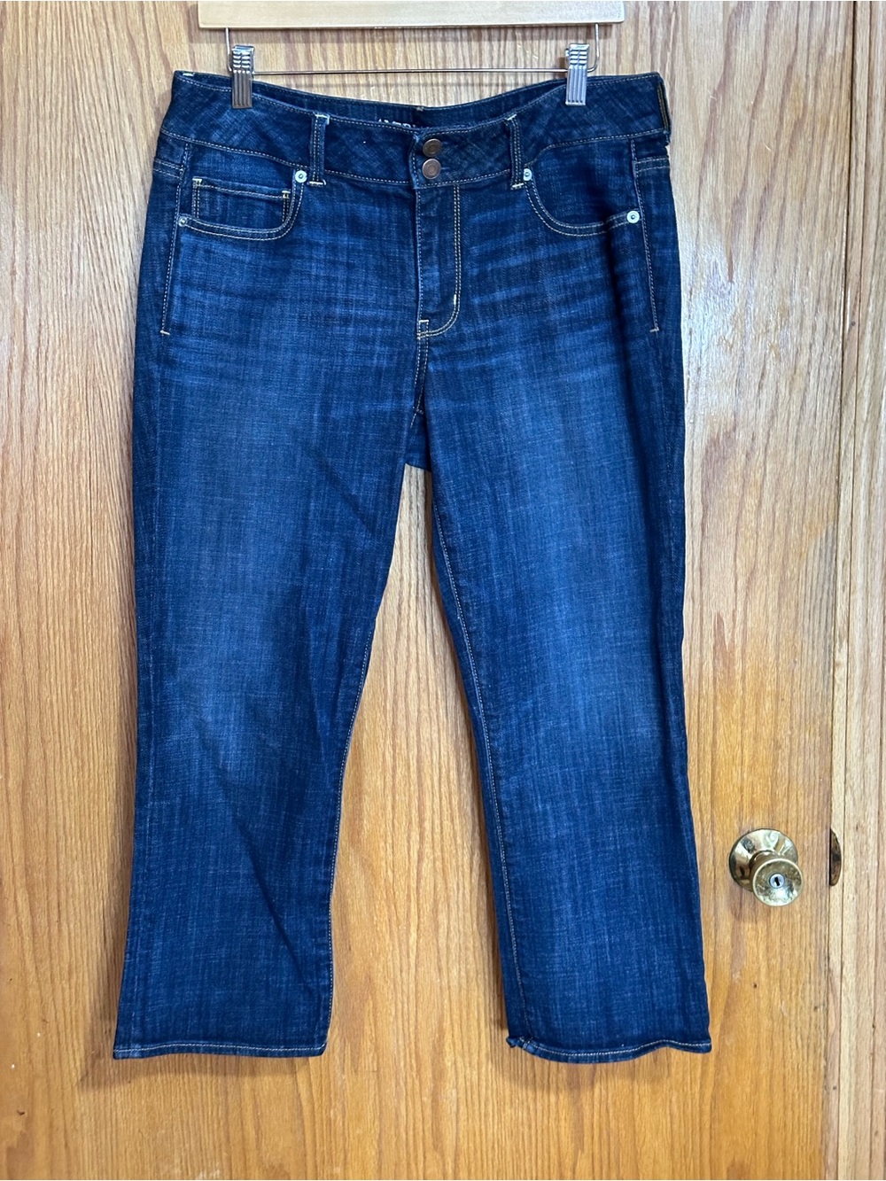 American Eagle Outfitters sz 14 Dark Indigo artist crop